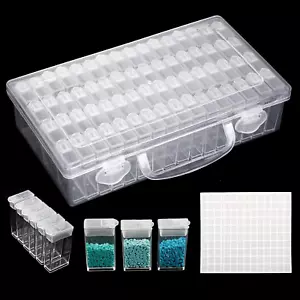 64 Grids 5D Diamond Painting Box Storage Containers Diamond Art DIY Accessories - Picture 1 of 7