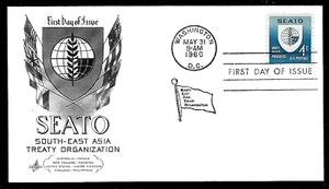 1151 4c Stamp (1960) SOUTH-EAST ASIA TREATY ORGANIZATION FDC By Art Craft - Picture 1 of 1