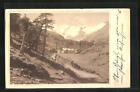 Obergurgl, auf dem Weg zur Kapelle unter dem Berg, Ansichtskarte 1923 