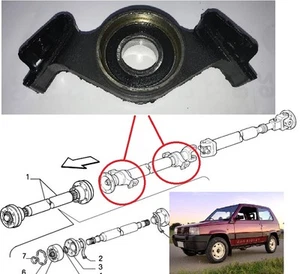FIAT PANDA 4x4 DALL '86 AL 2003 SUPPORTO ALBERO TRASMISSIONE - Picture 1 of 1