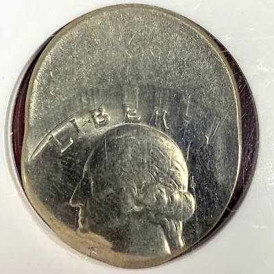 WASHINGTON QUARTER 40% OFF-CENTER STRUCK ON 5C PLANCHET MULTI ERROR NGC AU-58! - Image 1 of 3