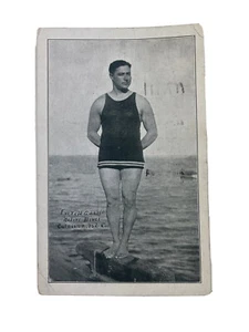 Postal de colección de Catalina Island Everett Adargo Native Diver California 1923 - Imagen 1 de 5