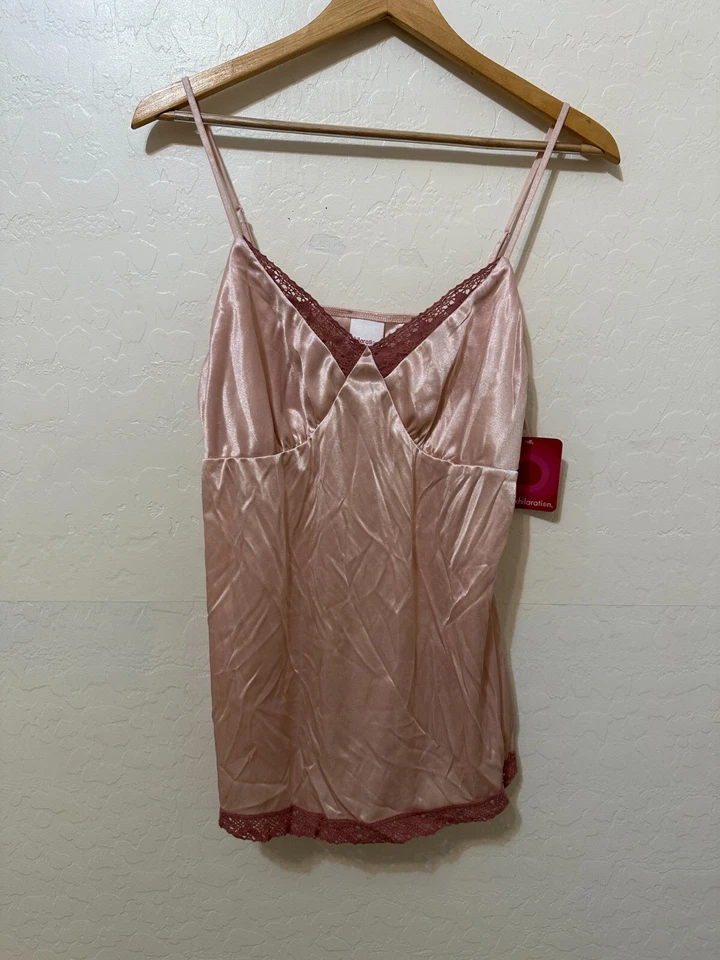 Vintge Y2K Babydoll Xhilaration женщины атласный Cami верхний размер 2 X изящный кокетка - Изображение 1 из 4