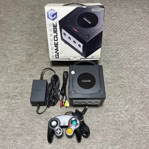 Nintendo GameCube Black DOL-001 Console with Box Japan Game System - Picture 1 of 5