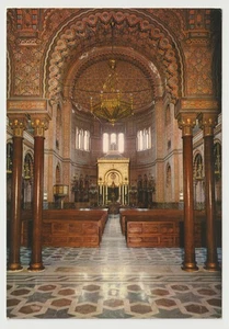 Florencia Italia Gran Sinagoga Tempio Israelitico Interior Postal - Imagen 1 de 2