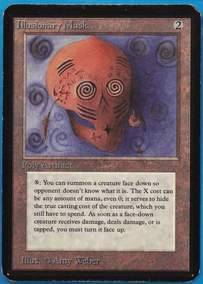 Illusionary Mask Alpha HEAVILY PLD (Reserved List Magic Card) (498285) ABUGames - Image 1 of 2