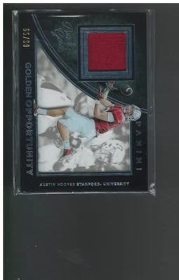 2016 Panini Black Gold Collegiate Golden Opportunity White Gold #3 Austin Hooper - Image 1 of 2