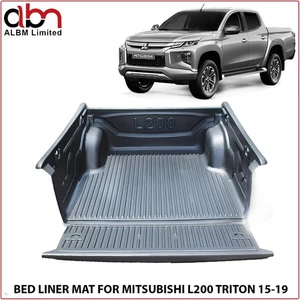 SCHWARZE LKW BETTEINLAGE MATTE FÜR MITSUBISHI L200 TRITON SERIE 5 DOPPELKABINE 15-19 - Bild 1 von 8
