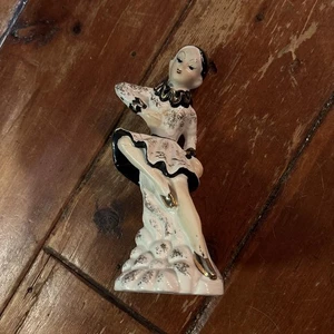 Vintage Mid Century Asiatische Keramik Tanzfigur - Bild 1 von 5
