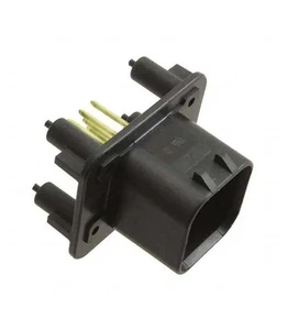 Connector AmpSeal male 8 way black PCB gold - Picture 1 of 1
