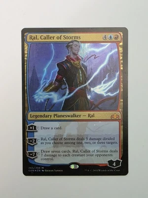 MTG - Ral, Caller of Storms - Guilds of Ravnica - Near Mint FOIL - Image 1 of 2