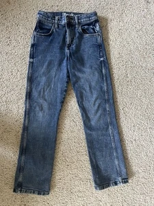Wrangler Retro Slim Straight Jeans Boys Size 12 Slim Denim Blue Jeans Cowboy - Picture 1 of 6