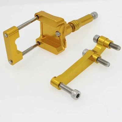 CNC Steering Damper Bracket For Kawasaki Ninja 250 250R EX250 08-12 09 10 Gold — 第 1/3 张图片