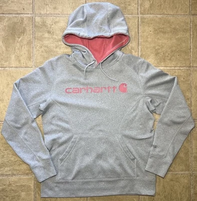 Sudadera con capucha Carhartt Force Extremes para mujer talla pequeña (4-6) gris rosa Foto 1 de 4