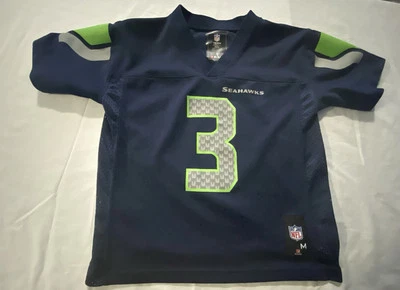 Ropa del equipo de la NFL Seattle Seahawks Russell Wilson camiseta juvenil talla mediana 5-6 Foto 1 de 3