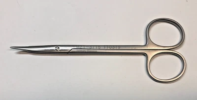 V. Mueller VM21-3715 Stevens Tenotomy Scissors Curved 4.75" - Image 1 of 4