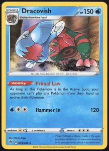 Carte Pokémon Dracovish / Hydragon 053/189 Holo   Ténèbres Embrasées Anglais - Picture 1 of 2