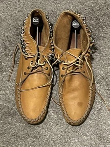 Herren Vintage Leder Mokassins, mit Glocken - Größe 12 - Bild 1 von 3