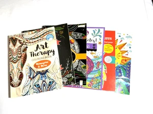 Adult Coloring Books Lot Of 6 Adult Teen mixed assorted animals flowers - Bild 1 von 7