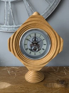 Vintage Holz Skelett Uhr Art Deco Stil - Bild 1 von 8