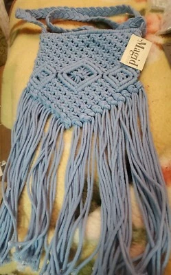 Bandolera MAGID macramé con flecos.   Nuevo con etiquetas.  #F Foto 1 de 4