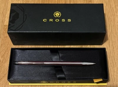 Kugelschreiber CROSS Click Polished Chrome Ballpoint Pen. Tintenfarbe: Schwarz - Bild 1 von 4