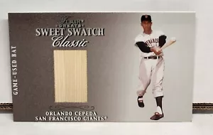 ORLANDO CEPEDA 2003 Flair Greats Sweet Swatch Oversized BAT ~ #'d /165 ~ GIANTS - Picture 1 of 2