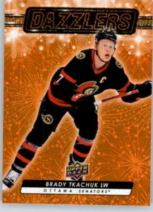 2023-24 Upper Deck Dazzlers Orange #DZ-89 Brady Tkachuk Senators - Picture 1 of 2