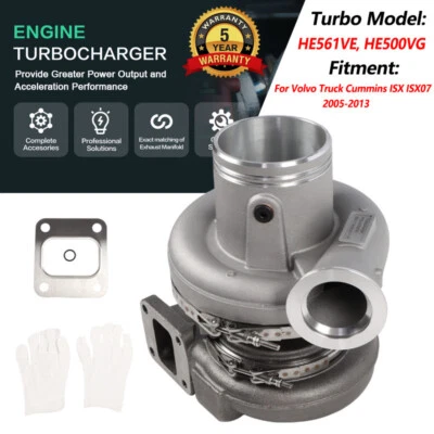 HE561VE HE500VG Turbo Turbocharger For Cummins ISX ISX07 Volvo VNL 2005-2013 USA - Изображение 1 из 4
