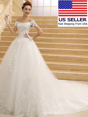 Lady Elegant Mermaid Modest Wedding Dresses for Women Bridal Gown - Image 1 of 4