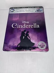 CINDERELLA ANNIVERSARY EDITION + STEELBOOK + Bluray + DVD +DIGITAL (EXP)? **READ - Picture 1 of 6