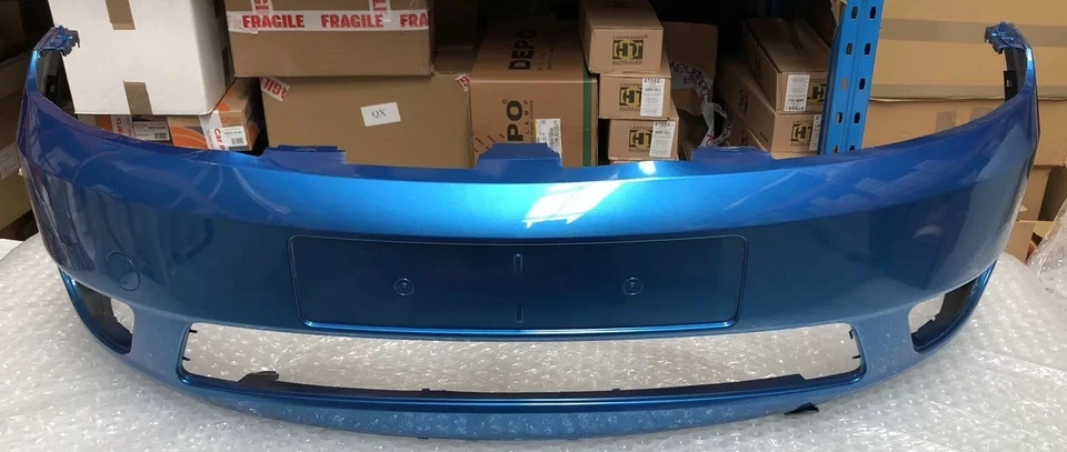 FORD FIESTA MK6 2002 - 2005 FRONT BUMPER NEW - PAINTED AQUARIUS BLUE - Image 1 of 1