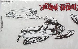 LETHAL THREAT DECALS "HIGH FLYING SNOWMOBILE " DECAL - Picture 1 of 1