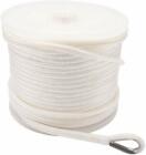 NB 1/2" x 100'' Double Braid Nylon Anchor Line Mooring Rope with Thimble White.