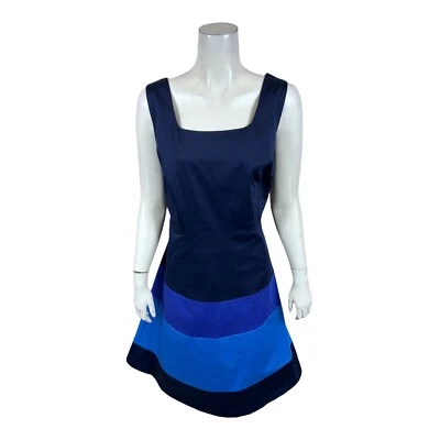 Isaac Mizrahi женщин всегда Isaac цвет блокированный эластичной атласное платье синий 18 Вт размер - Изображение 1 из 2