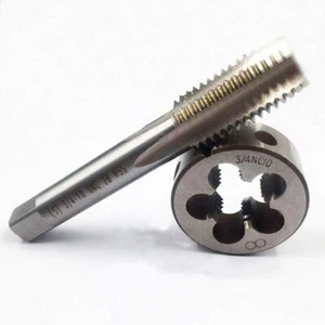3/4-10 HSS Tap+Die Set UNC achine Thread Tap And UNC Round Thread Die Right Han - Picture 1 of 5