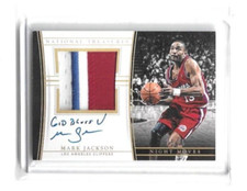 2015-16 National Treasures Mark Jackson Night Moves Patch Auto 15/25 Inscription