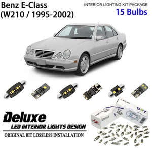 LED Interior Light Kit for Mercedes E Class W210 White LED Light bulbs Upgrade - Bild 1 von 8