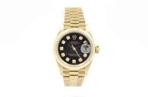 Rolex Lady-Datejust 79178 Black Diamond Dial 1999 with Box & Papers - Picture 1 of 8