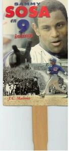 FANÁTICO DEL BÉISBOL "SAMMY SOSA en 9 Innings J.C. Malone (Libro Promo/Karité/Español) GM - Imagen 1 de 1