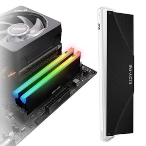 5 V ARGB Memory RAM Cooler Dissipateur de chaleur DDR compatible avec Asus Au... - Afbeelding 1 van 7