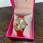 Betsey Johnson Floating Cherry Charms Watch