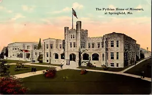 Postkarte Pythian Home of Missouri Springfield MO geteilte Rückseite unverpostet - Bild 1 von 2