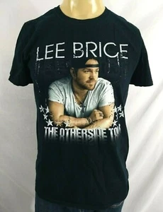 LEE BRICE T SHIRT The Otherside Tour Adult Medium Black Cotton by GILDAN SS - Picture 1 of 8