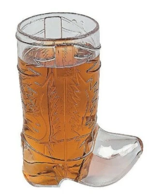 Mini bota de vaquero 12 piezas vasos de chupito país occidental boda fiesta artículos de plástico Foto 1 de 4