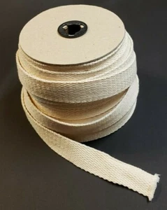 1" x 96' COTTON WICK SPOOL FOR #2 QUEEN #2 EAGLE & BANNER BURNERS NEW 29923JB - Picture 1 of 2