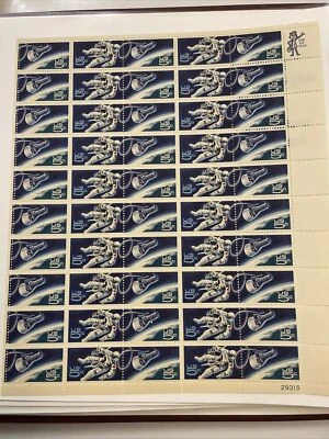 50 5 cent Space Issue plate block, mint NHOG, pick plate #/location - Image 1 of 3