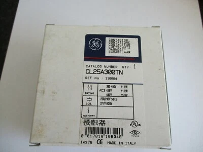 NUOVO CONTATTORE GE GENERAL ELECTRIC CL25A300TN 3 POLI 25 AMPERE
