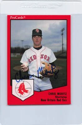 1989 New Britain Red Sox ProCards #603 Chris Moritz Signed Auto *J6246 - Image 1 of 2