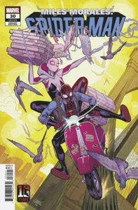 Miles Morales: Spider-Man (2018) #30 en estado bastante bueno/casi nuevo cubierta del décimo aniversario de Miles Morales - Imagen 1 de 1